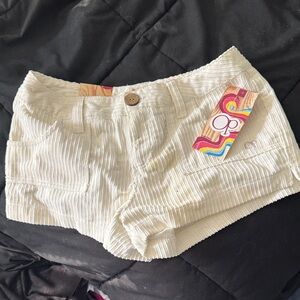 OP Cream Corduroy Shorts brand new